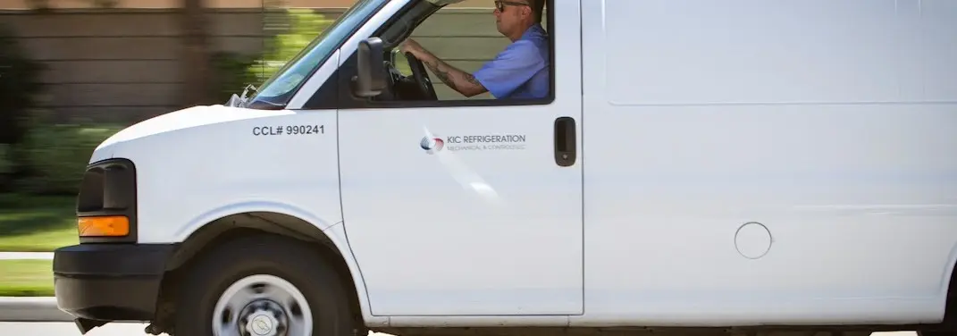KIC Refrigeration service vehicle serving Madera area
