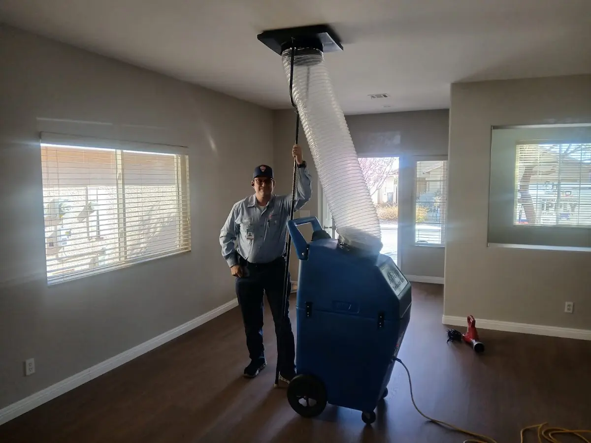 Professional Dryer Vent Cleaning work inside a Madera home